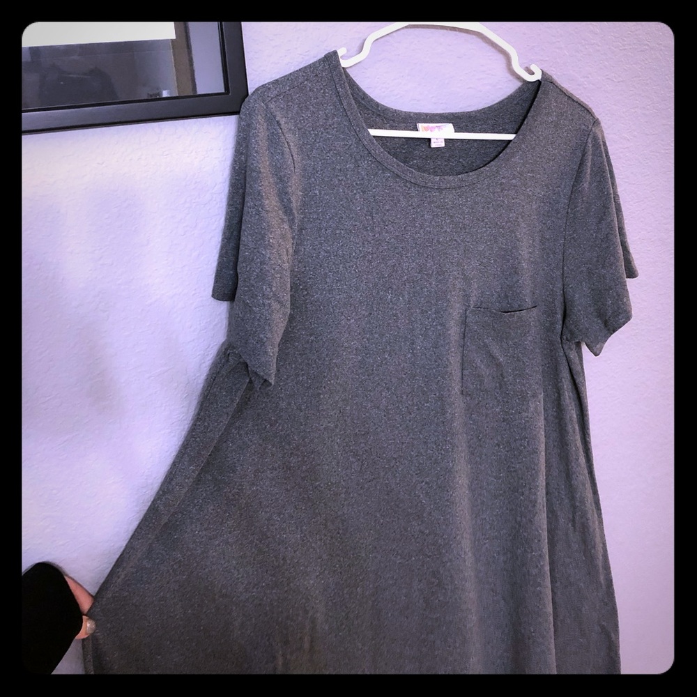 Grey large Lularoe Carly dress